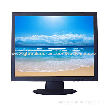 15-inch Quad-screen Computer LCD Monitor with 1,024 x 768 Pixels, VGA Input Available